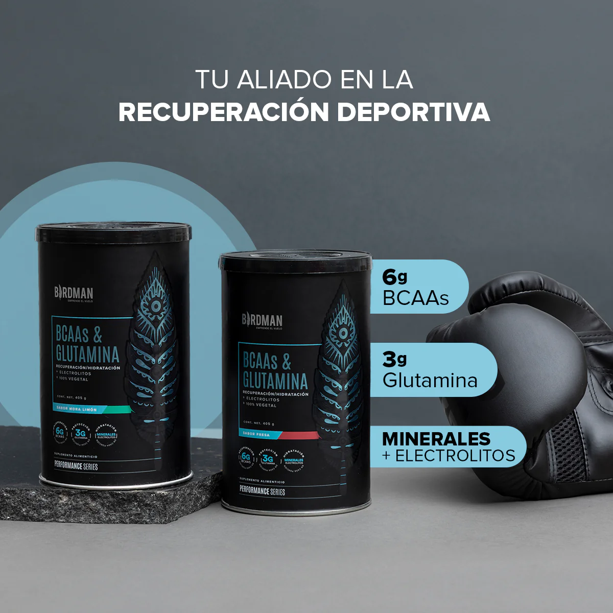 BCAAs & Glutamina Fresa 405 g - Image 4