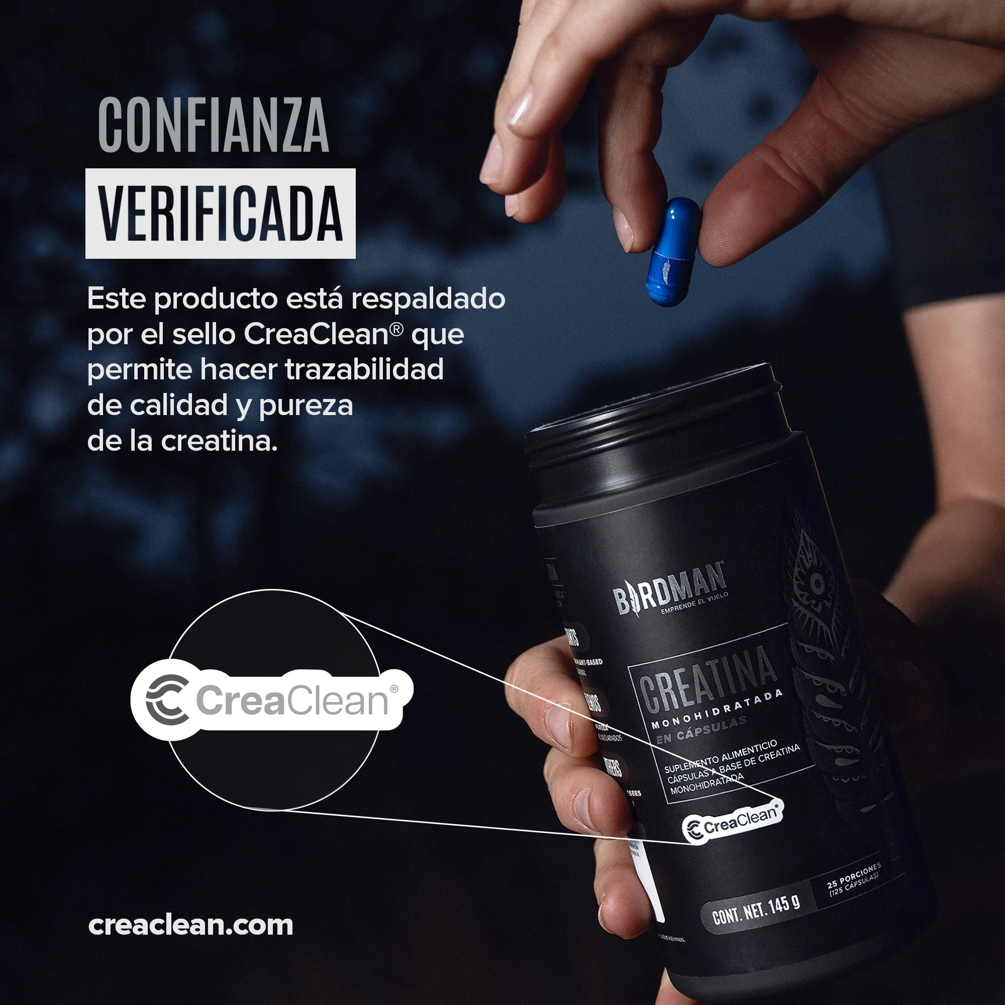 Creatina Monohidratada en Cápsula - 25 Porciones - 125 Cápsulas - Image 10