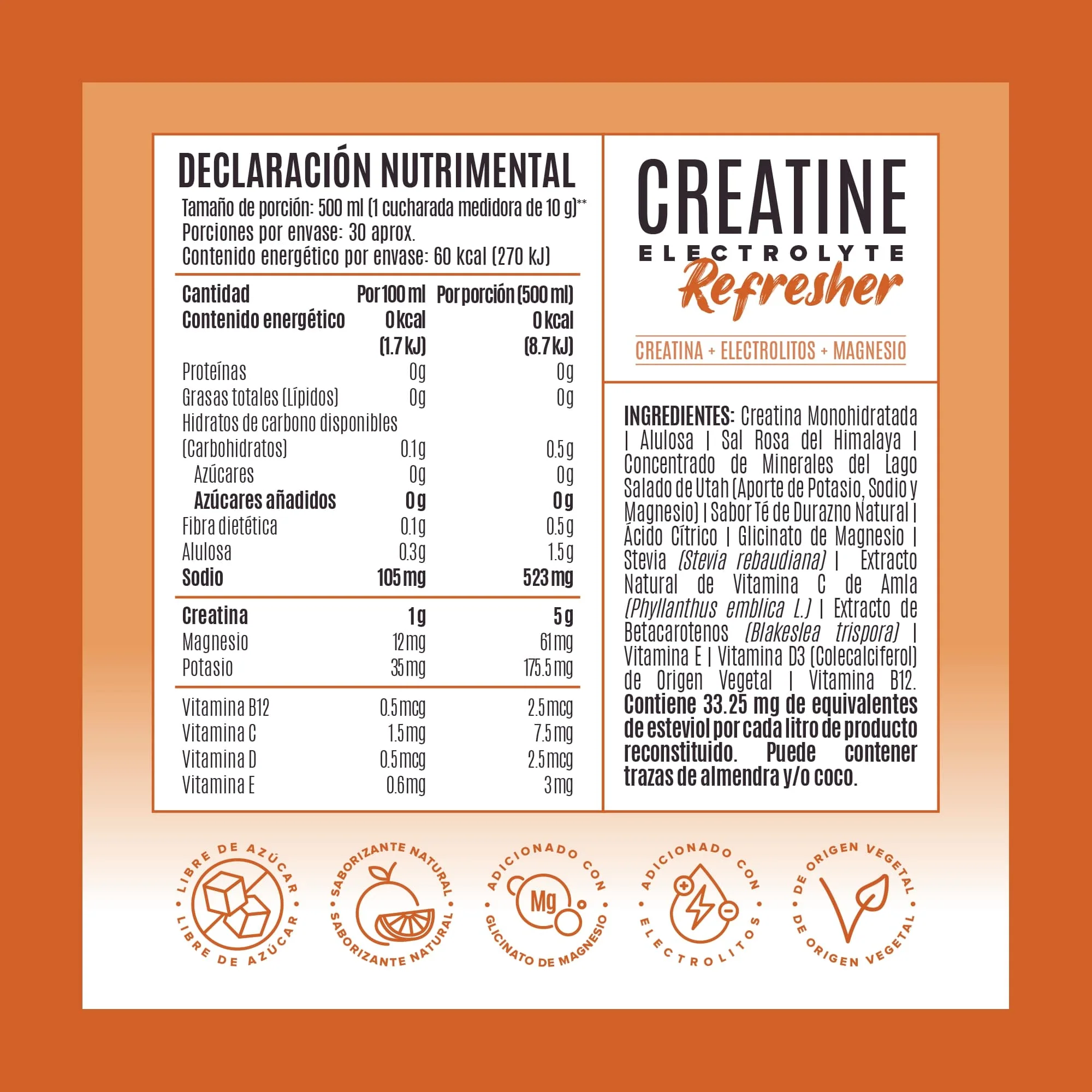 Creatine Electrolyte Refresher - Golden Peach - Image 7