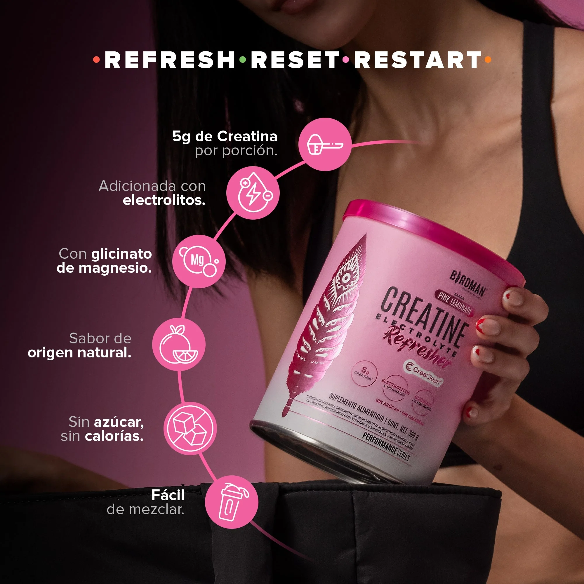 Creatine Electrolyte Refresher - Pink Lemonade - Image 4