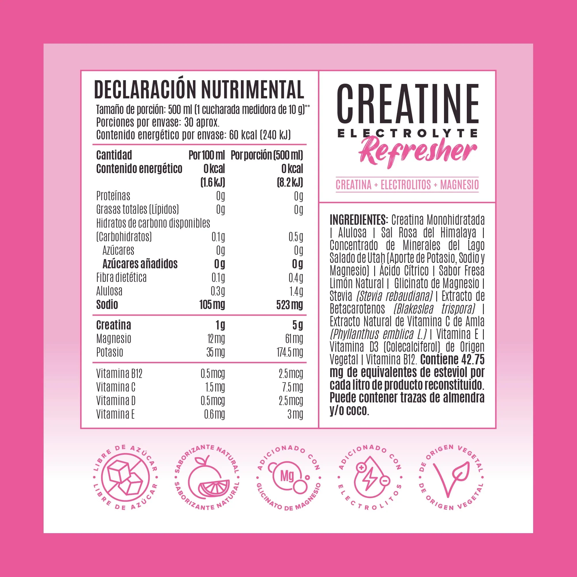 Creatine Electrolyte Refresher - Pink Lemonade - Image 7