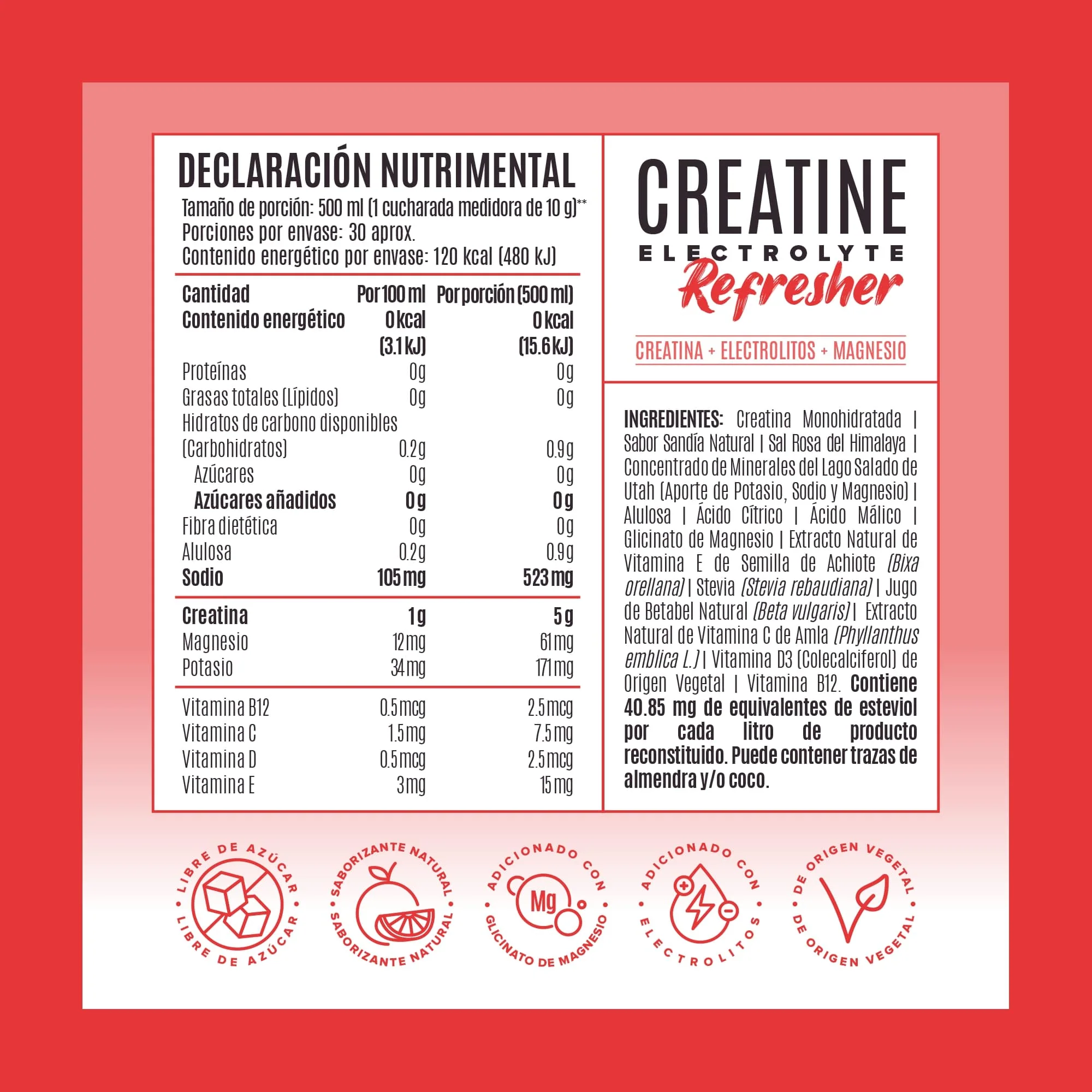Creatine Electrolyte Refresher - Watermelon Splash - Image 7