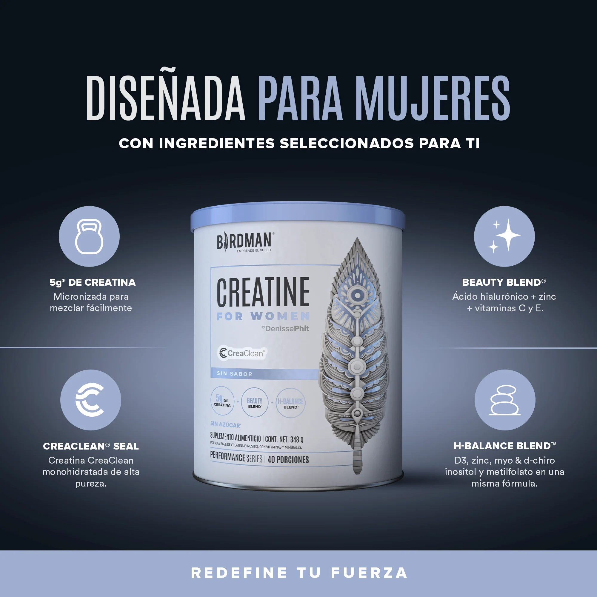 Creatine for Women - Sin Sabor - 40 Porciones - Image 3