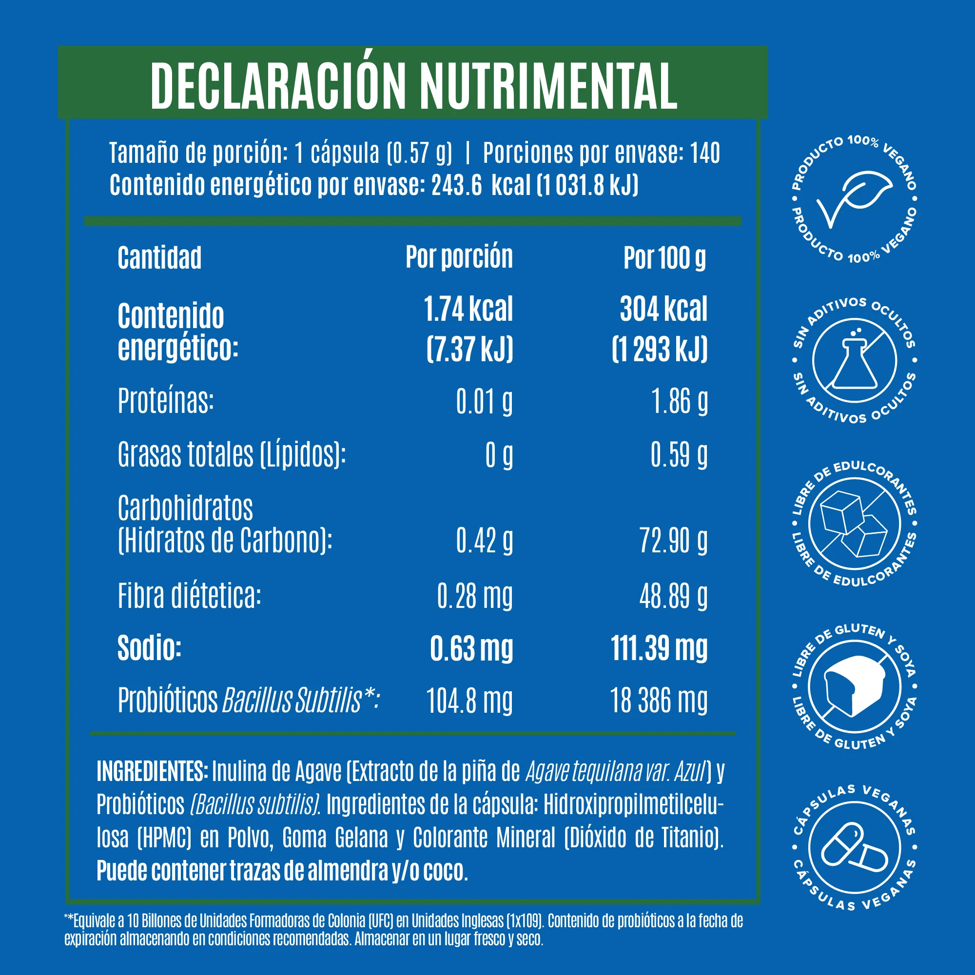 Daily Spore Probiotic - Probióticos con 10 Billones de UFC - 140 Cápsulas - Image 5