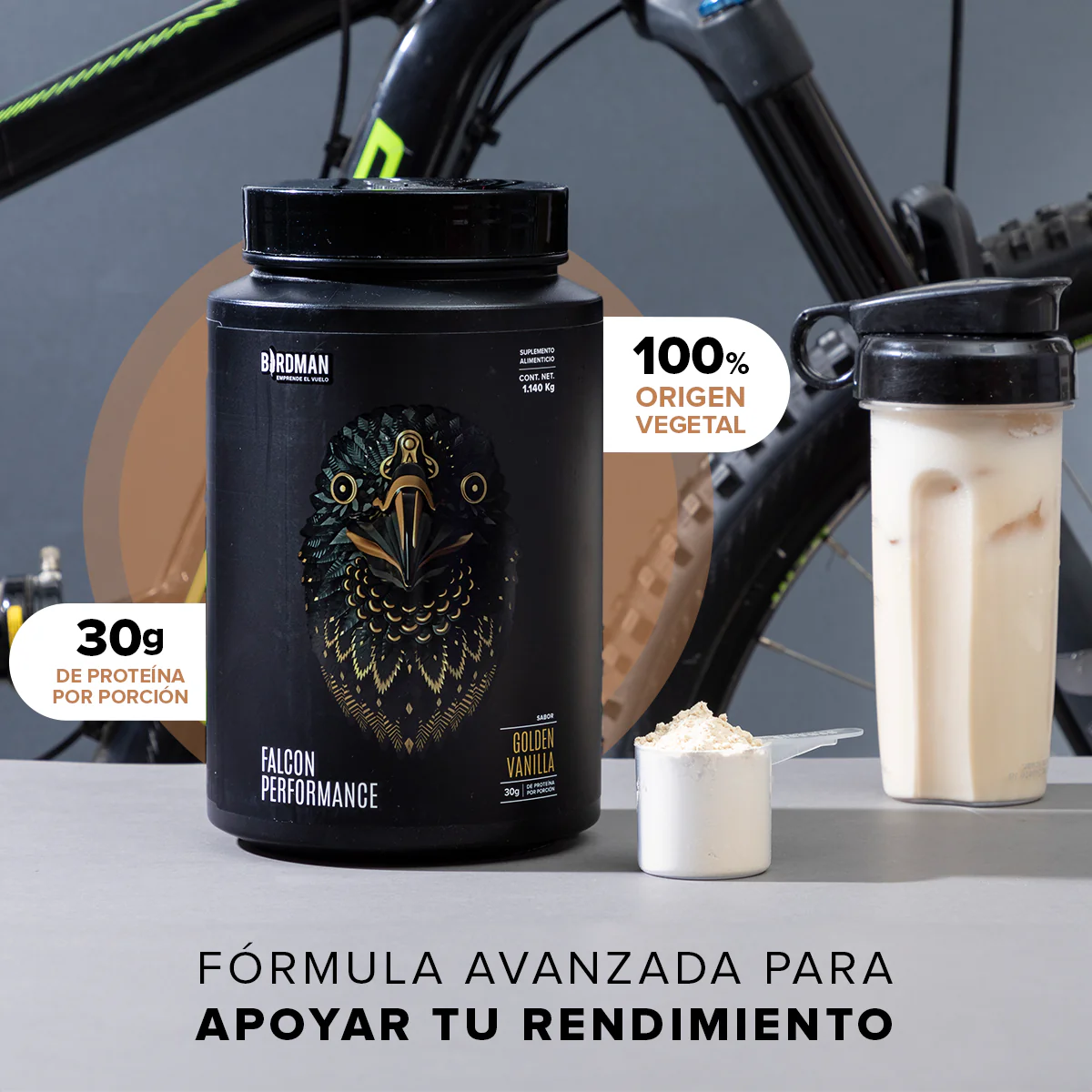Falcon Performance Proteína en Polvo con Creatina & BCAAs - Choco Bronze 1.14 kg - Image 6