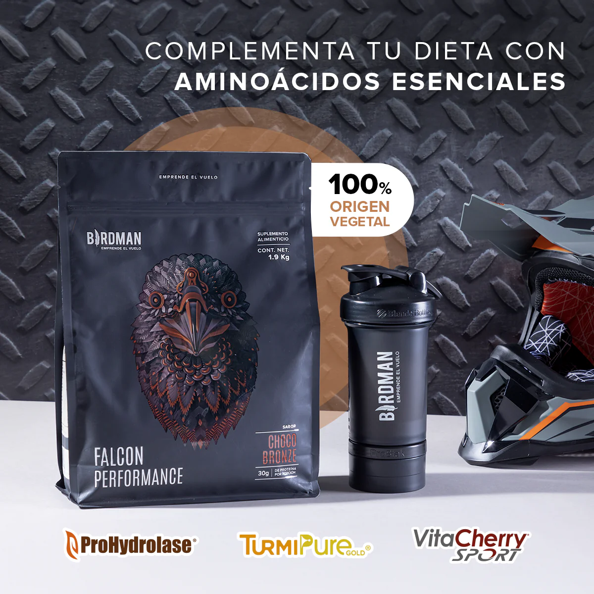 Falcon Performance Proteína en Polvo con Creatina & BCAAs - Choco Bronze 1.9 kg - Image 6