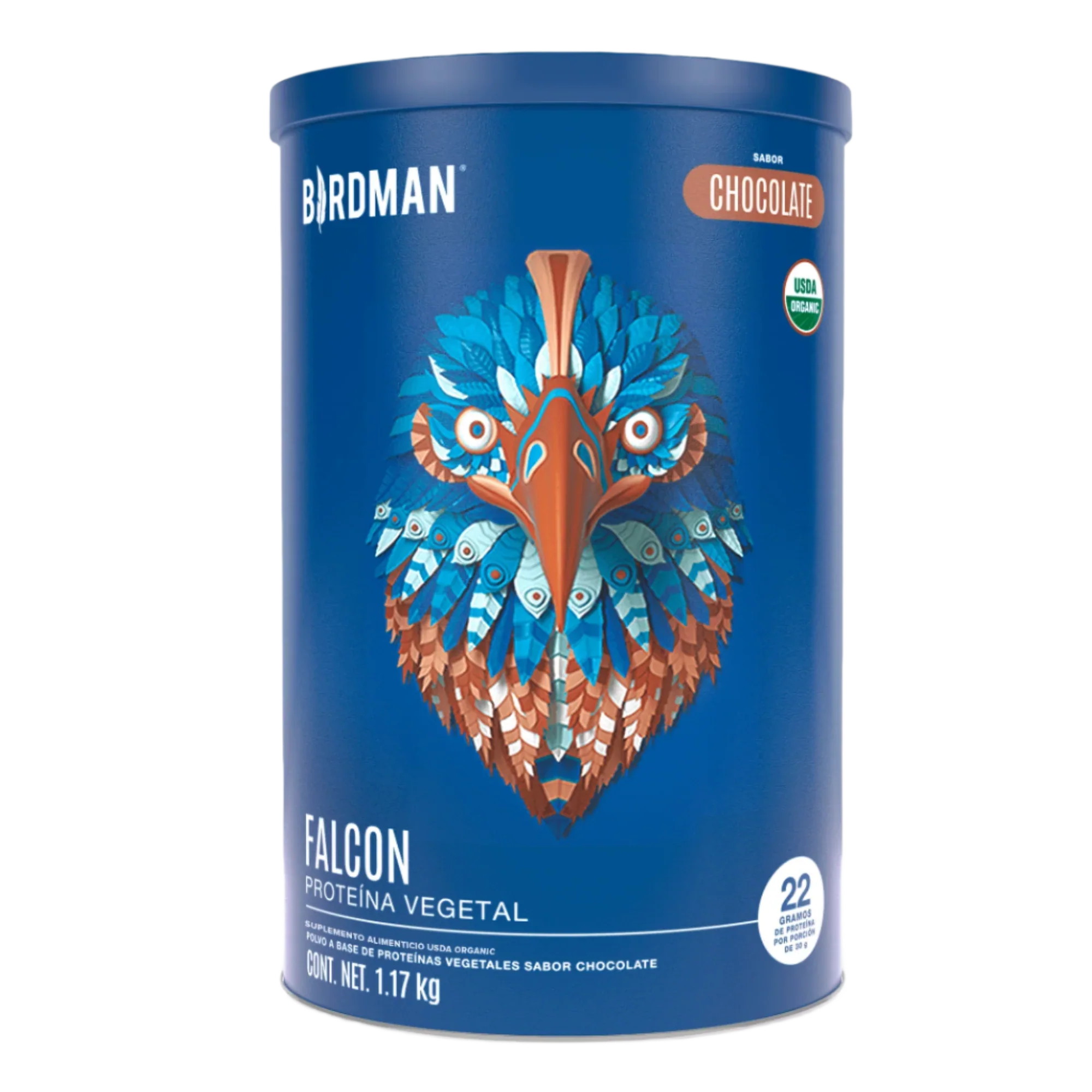 Falcon Protein: Proteína Vegana Orgánica en Polvo - Chocolate 1.17 kg
