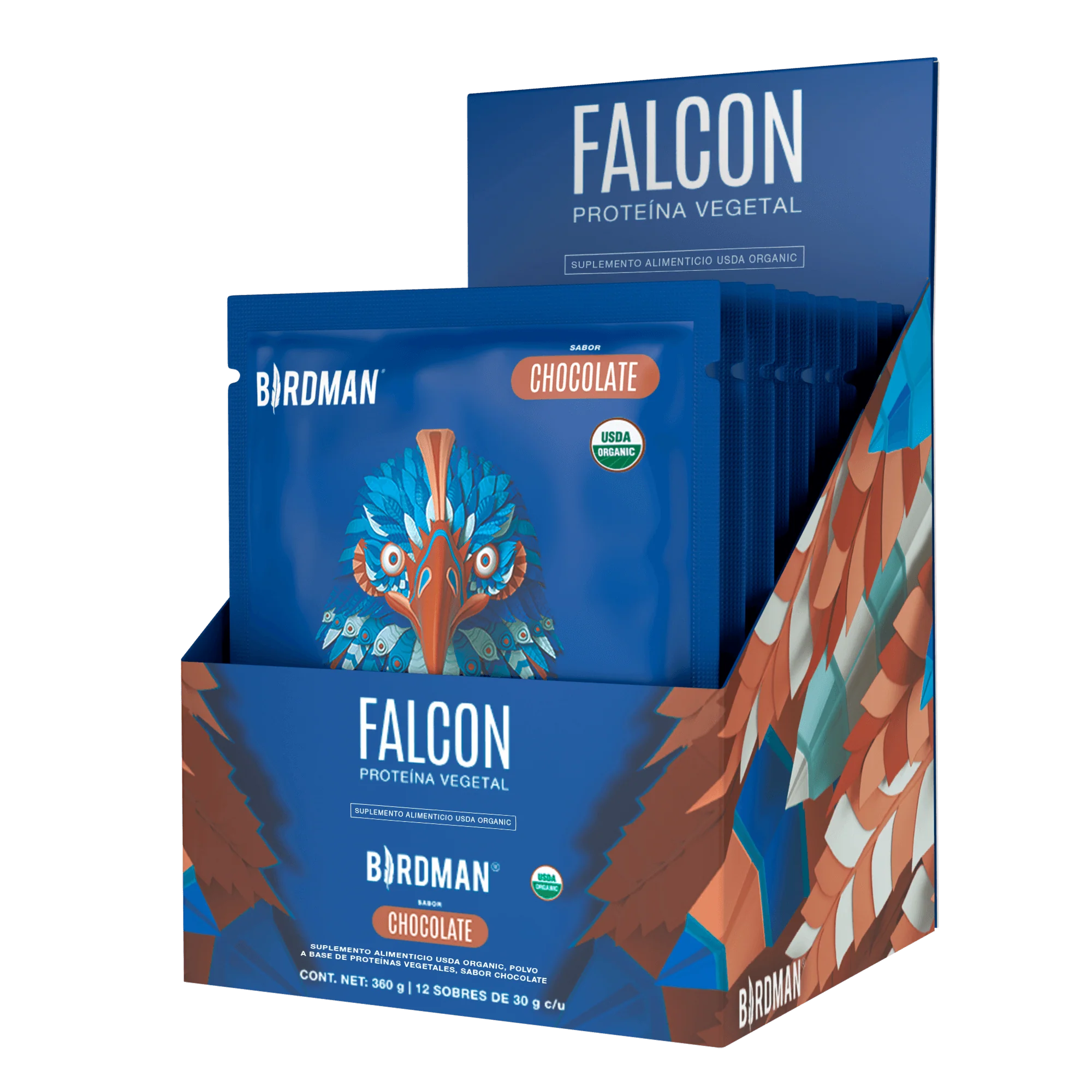 Falcon Protein Chocolate 12 Pack Sobres