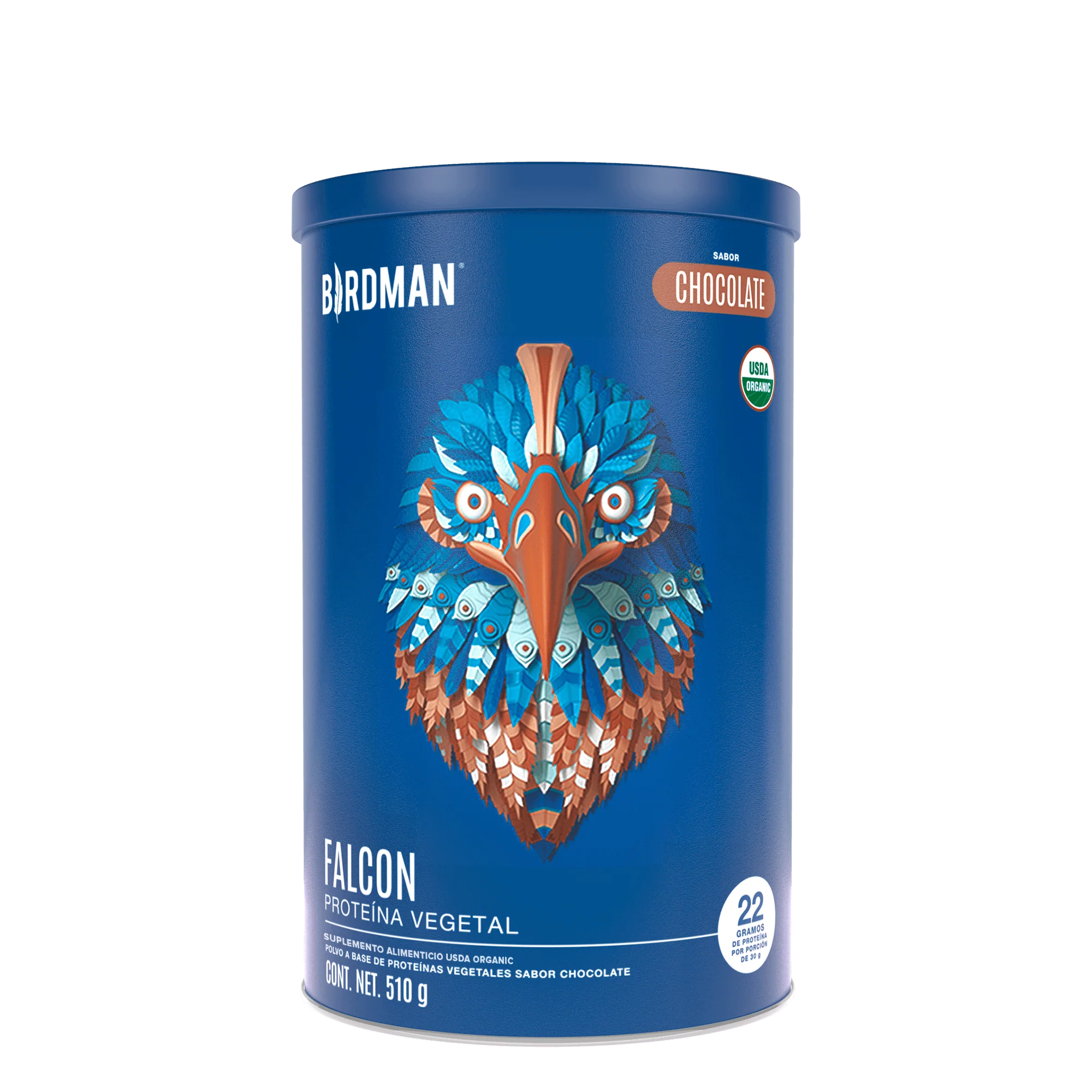 Falcon Protein: Proteína Vegana Orgánica en Polvo - Chocolate 510 g
