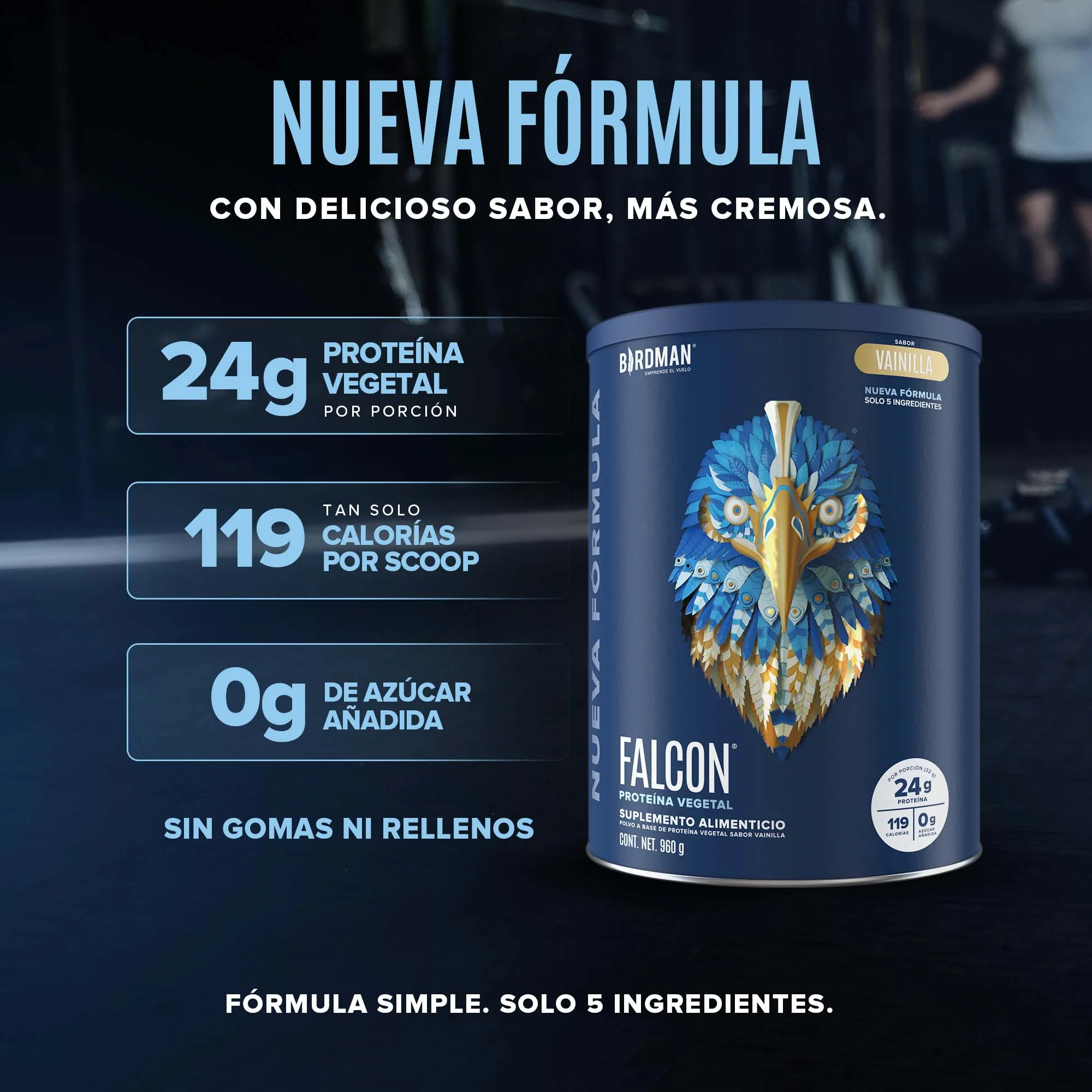 Falcon Protein - Nueva Fórmula - Vainilla 960 g - Image 3
