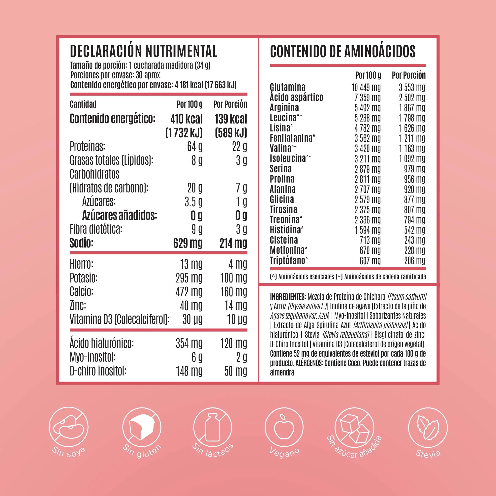 Fitmingo Protein Proteína en Polvo con Inositol & Vitaminas - Blueberry 1.02kg - Image 4