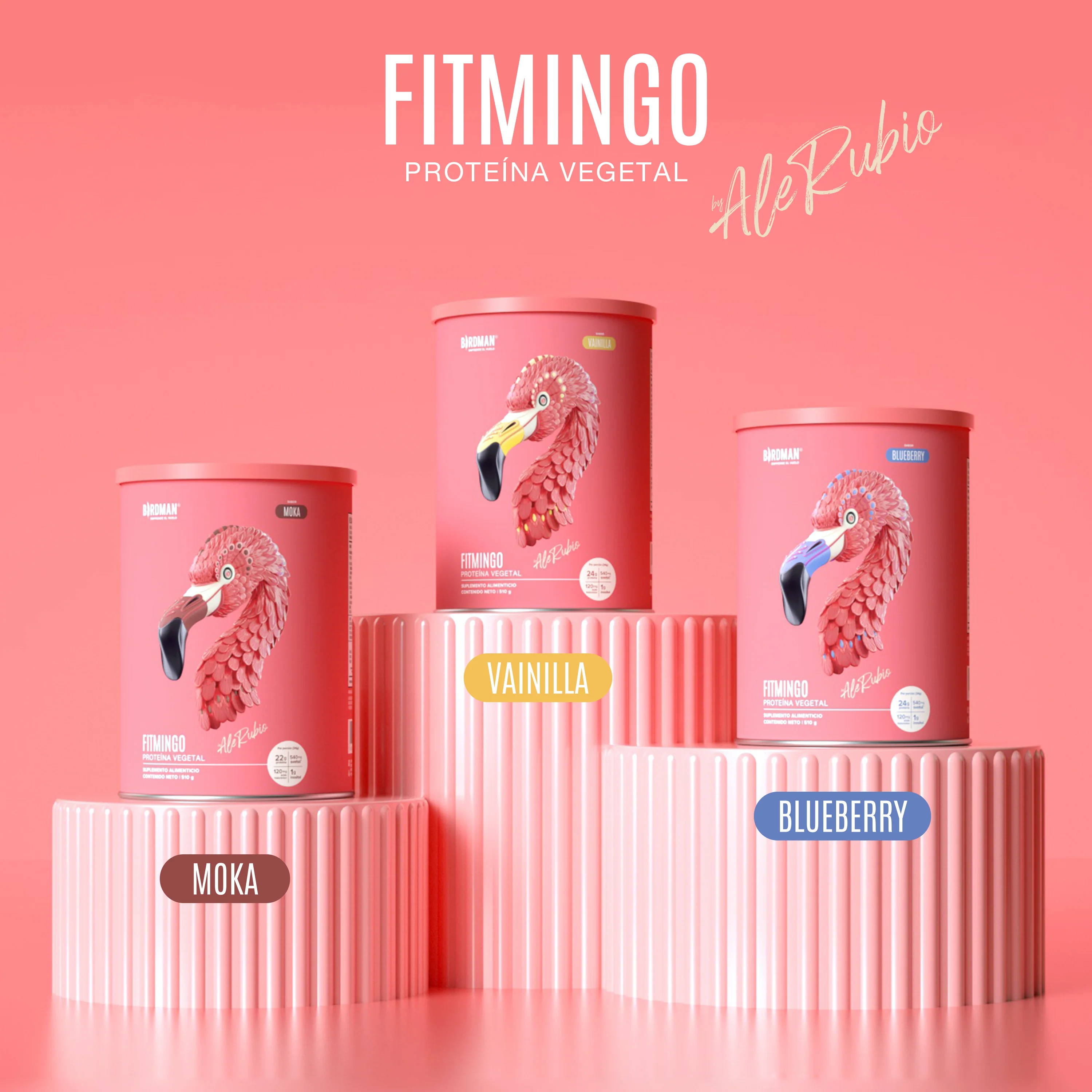 Fitmingo Protein Proteína en Polvo con Inositol & Vitaminas - Blueberry 510 g - Image 5
