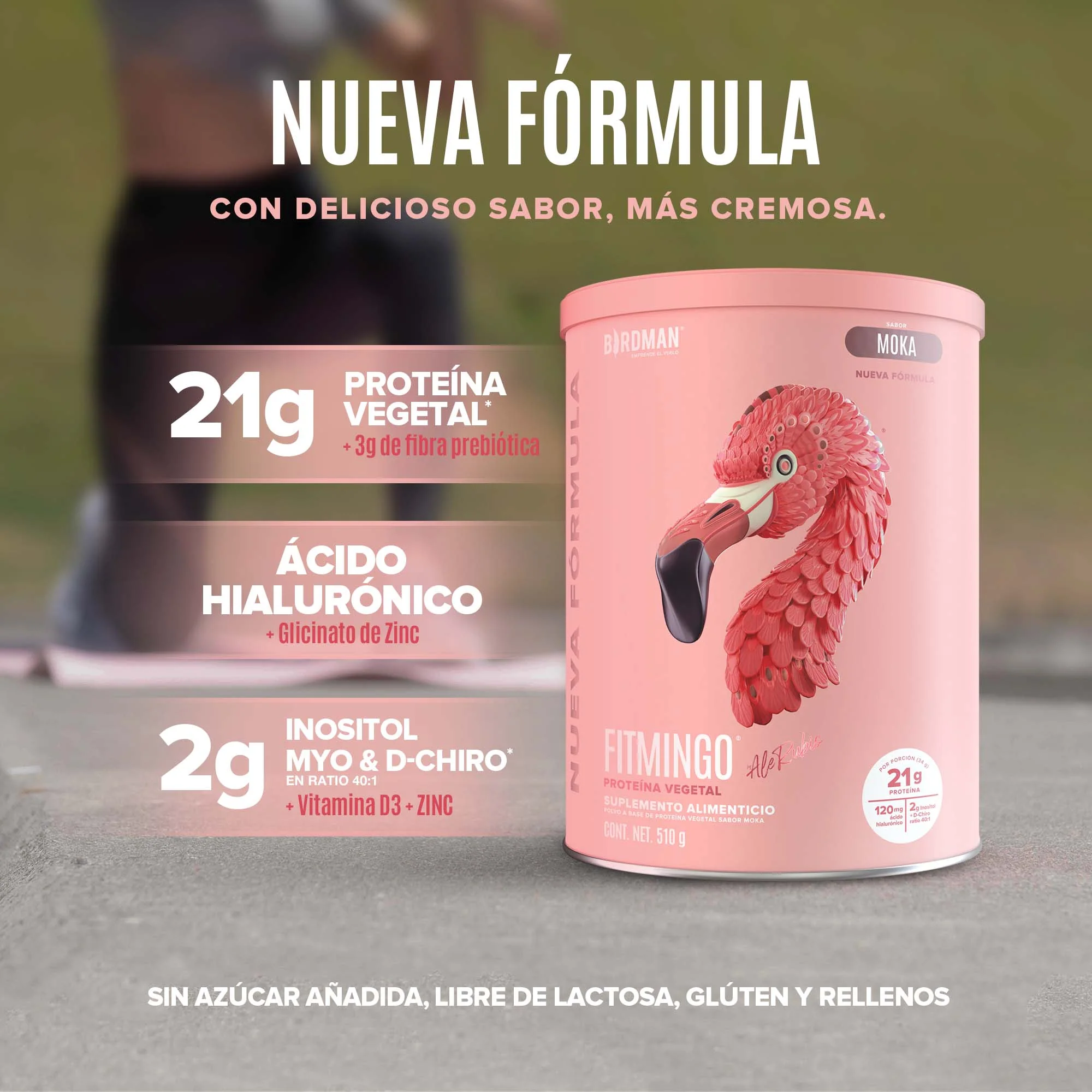 Fitmingo Protein Proteína en Polvo con Inositol & Vitaminas - Moka 510 g - Image 3