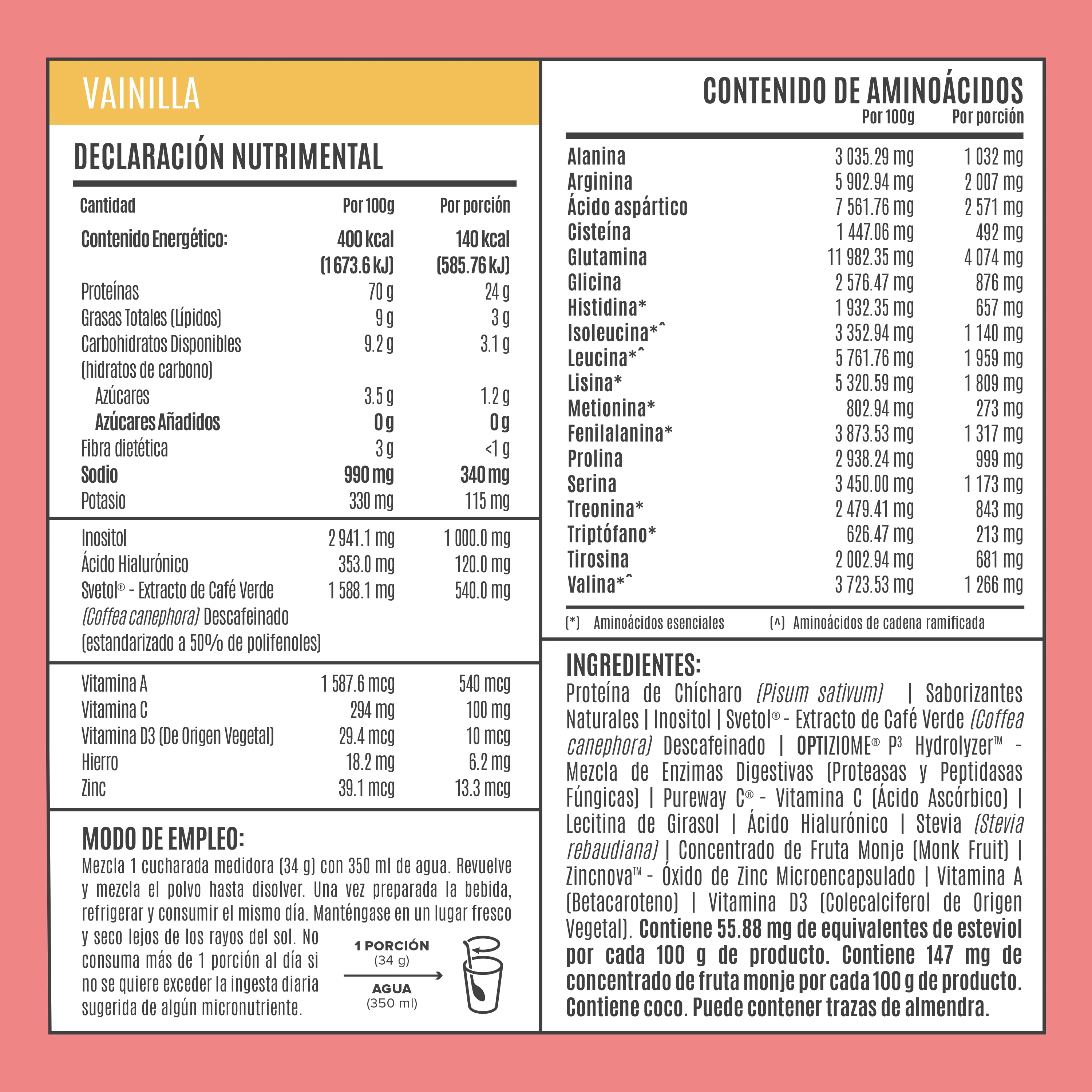 Fitmingo Protein Proteína en Polvo con Inositol & Vitaminas - Vainilla 1.02 kg - Image 3