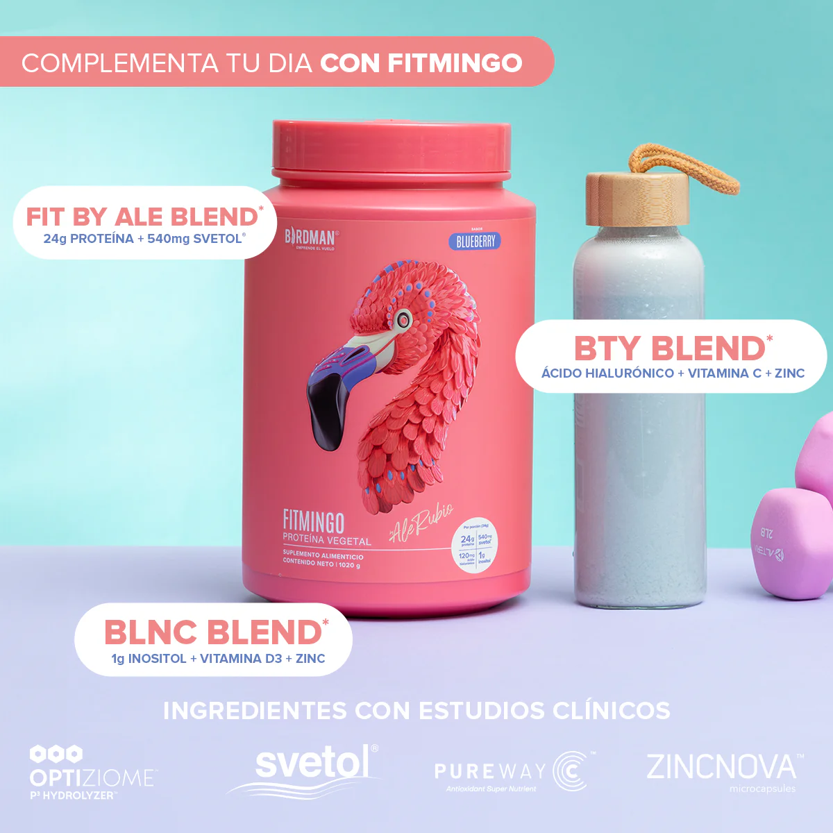 Fitmingo Protein Proteína en Polvo con Inositol & Vitaminas - Vainilla 1.02 kg - Image 5