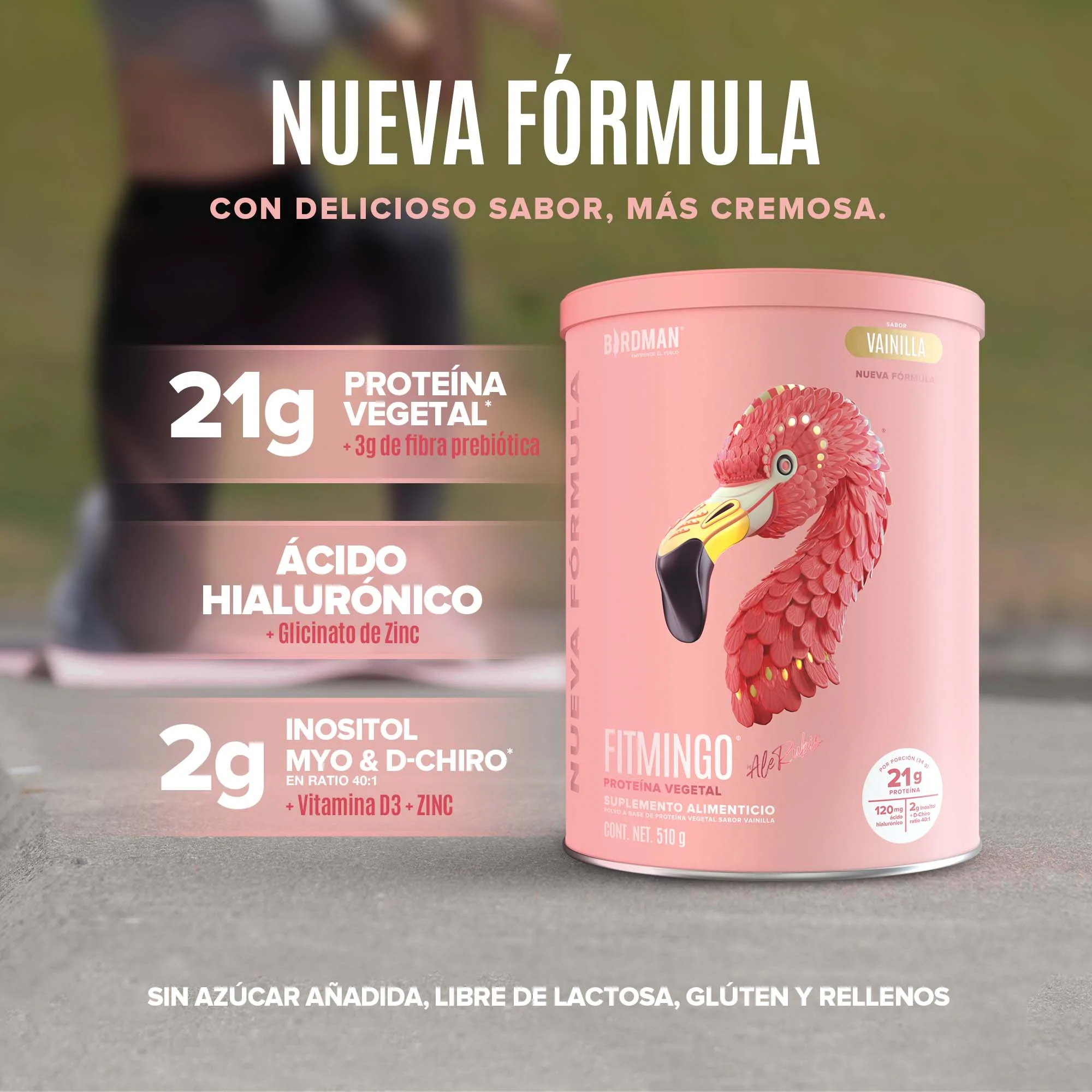 Fitmingo Protein Proteína en Polvo con Inositol & Vitaminas - Vainilla 510 g - Image 3