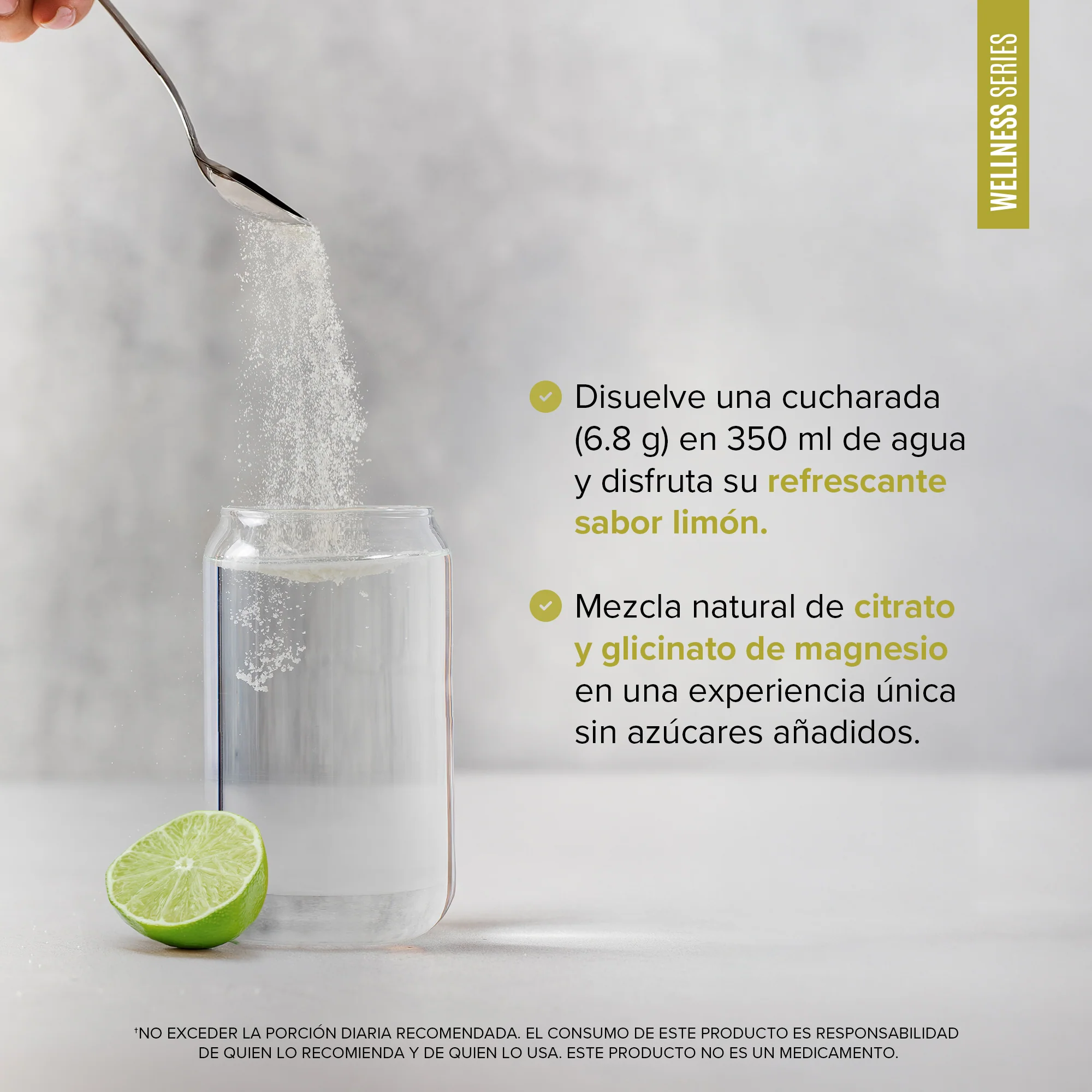 Mag Glycinate Blend - Glicinato y Citrato de Magnesio en Polvo - Sabor Limón - 60 Porciones - Image 4