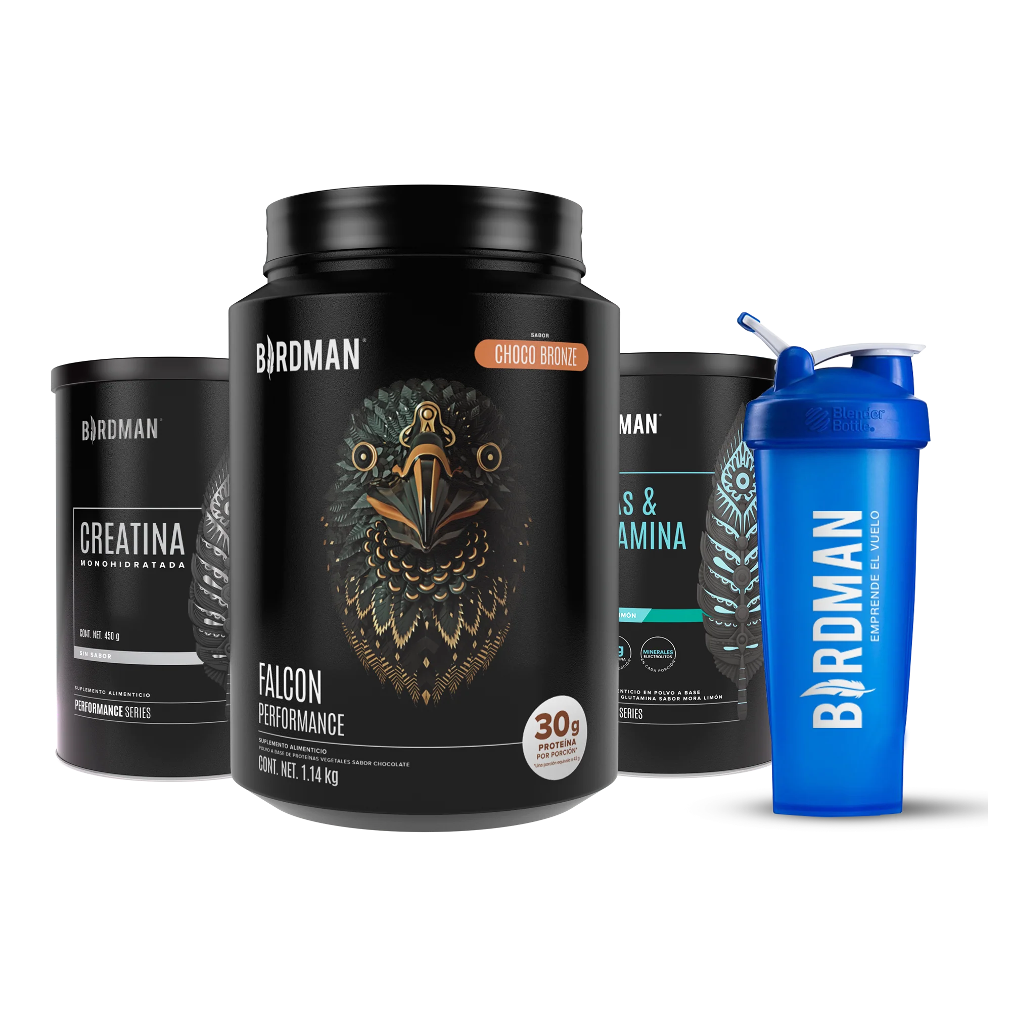 Performance Pack - Falcon Performance 1.140kg + Creatina + BCAAs + Shaker Bundle - Image 3