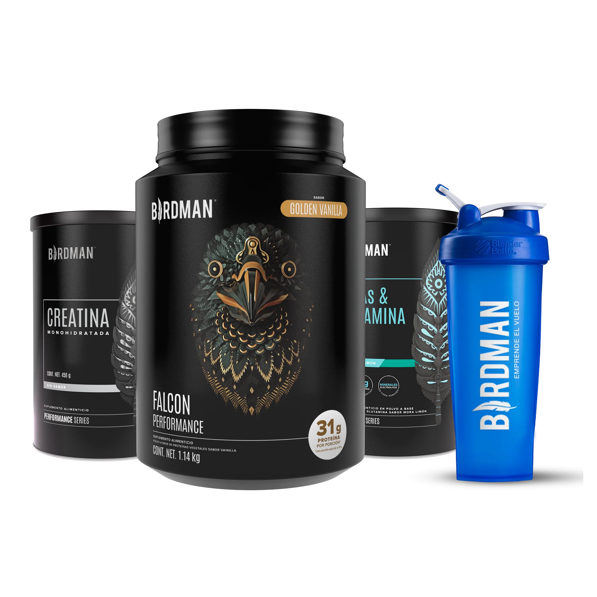 Performance Pack - Falcon Performance 1.140kg + Creatina + BCAAs + Shaker Bundle - Image 4