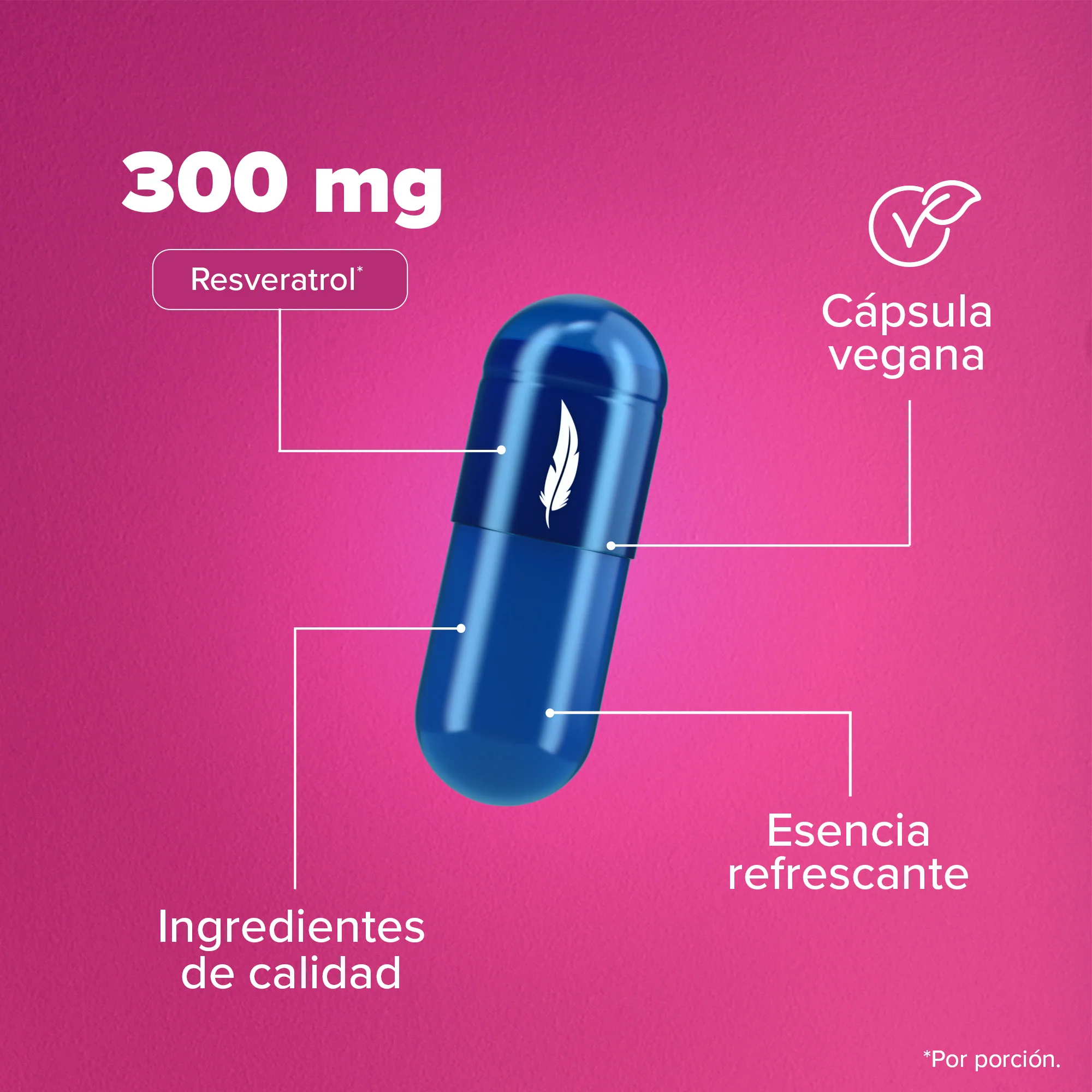 Resveratrol 300mg -  45 Cápsulas - Image 5
