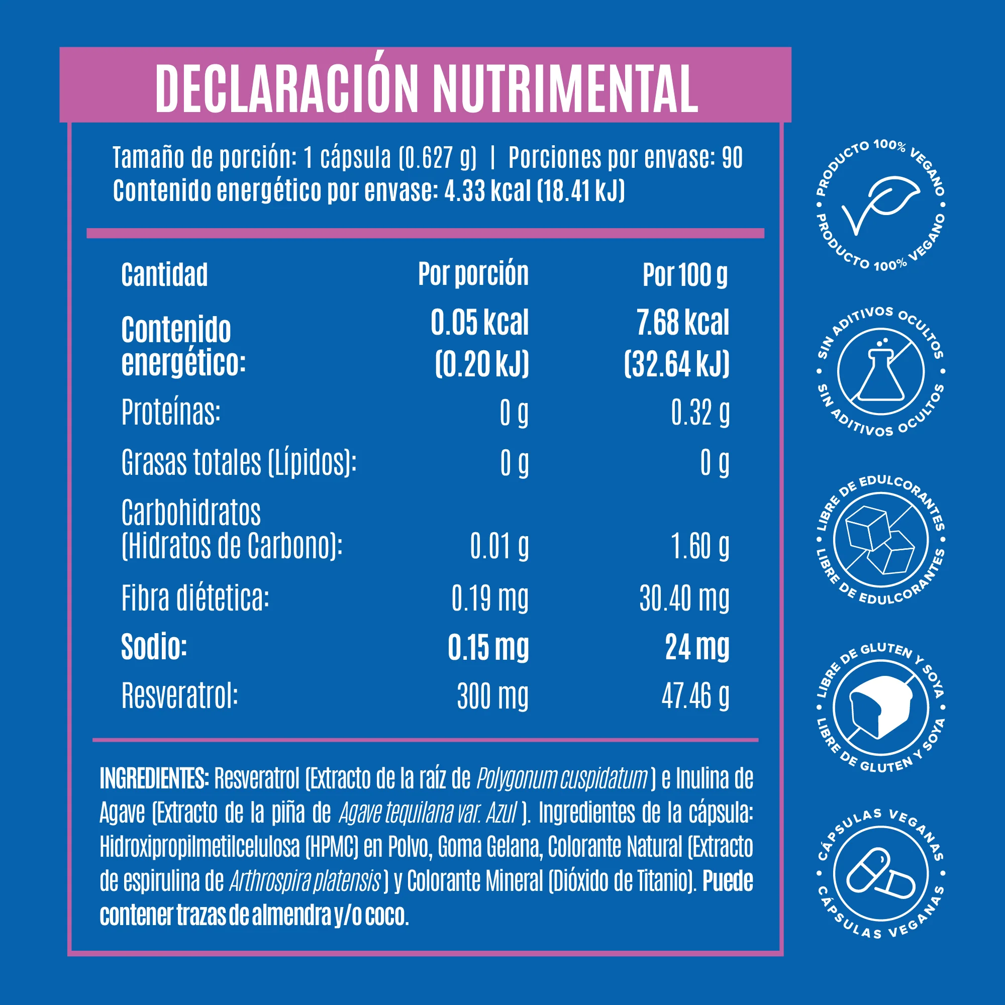 Resveratrol 300mg - 90 Cápsulas - Image 6