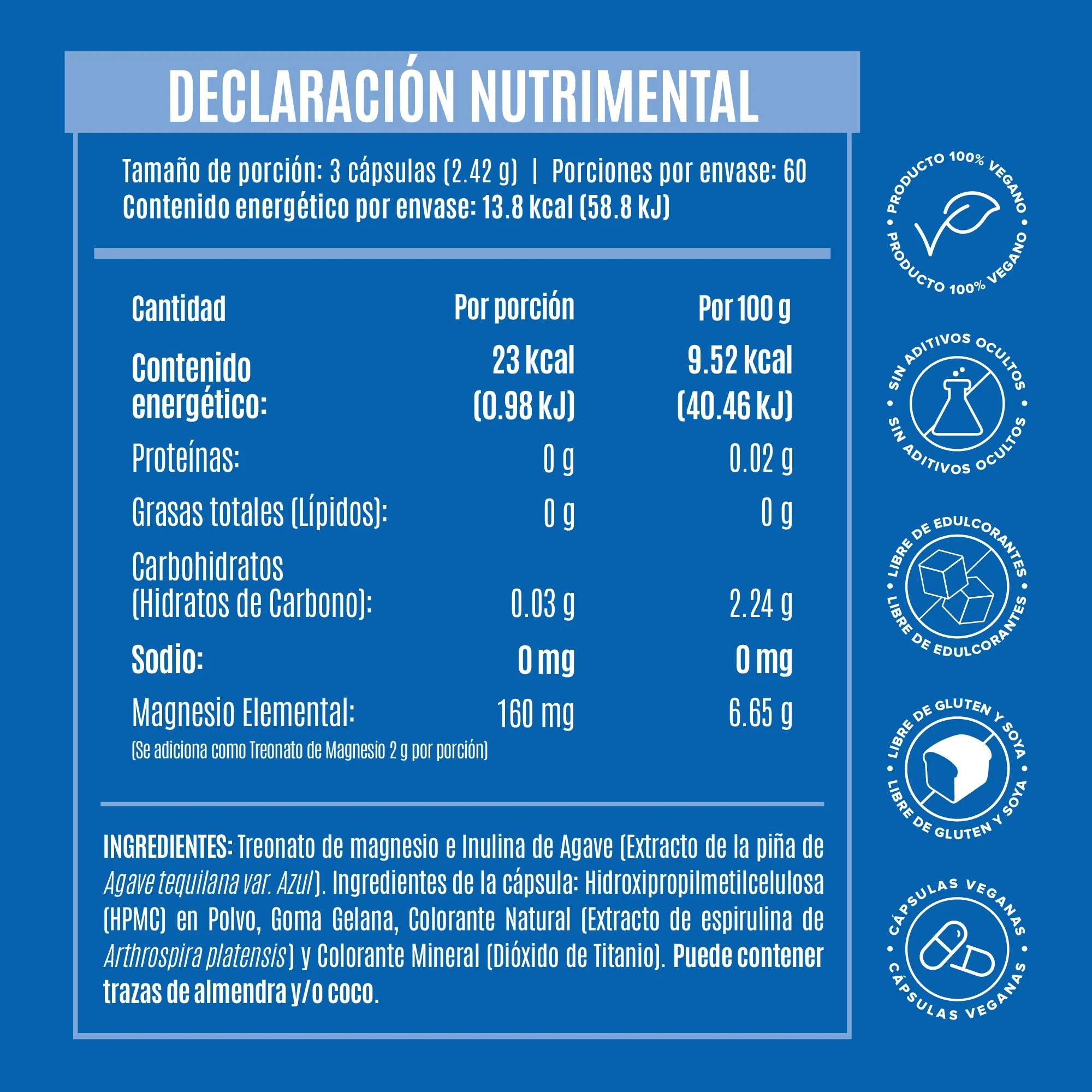 Treonato de Magnesio 160mg - 180 Cápsulas - Image 6