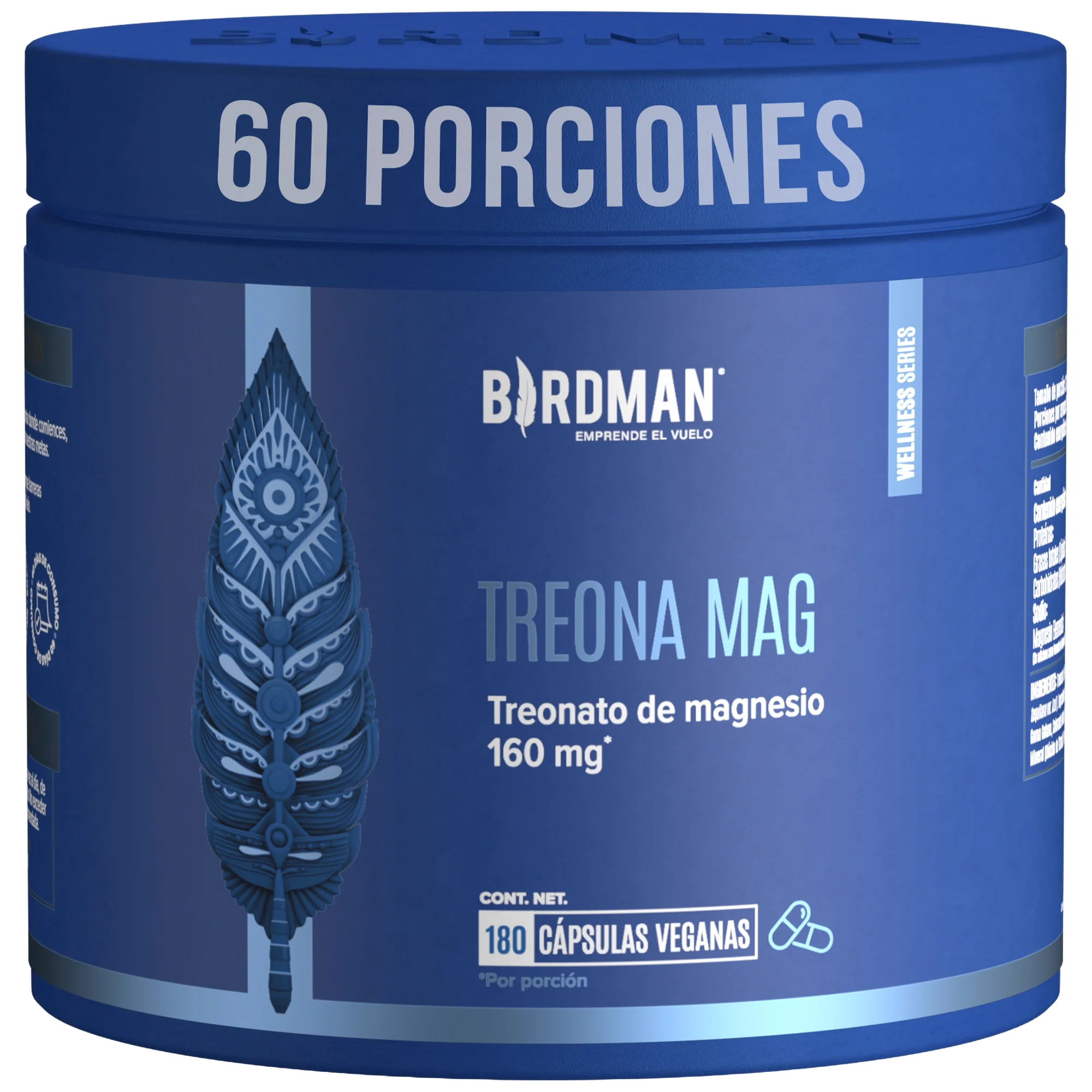Treonato de Magnesio 160mg - 180 Cápsulas
