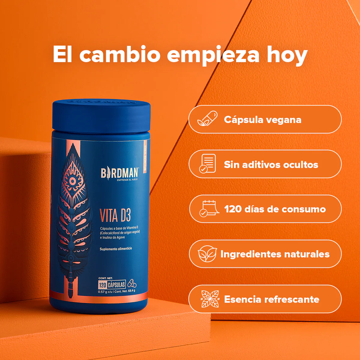 Vitamina D3 - 120 Cápsulas - Image 2