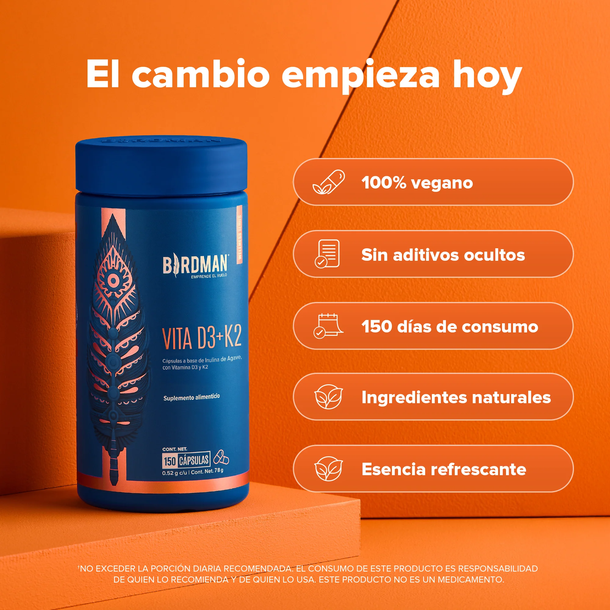 Vitamina D3 + K2 - 150 Cápsulas - Image 2